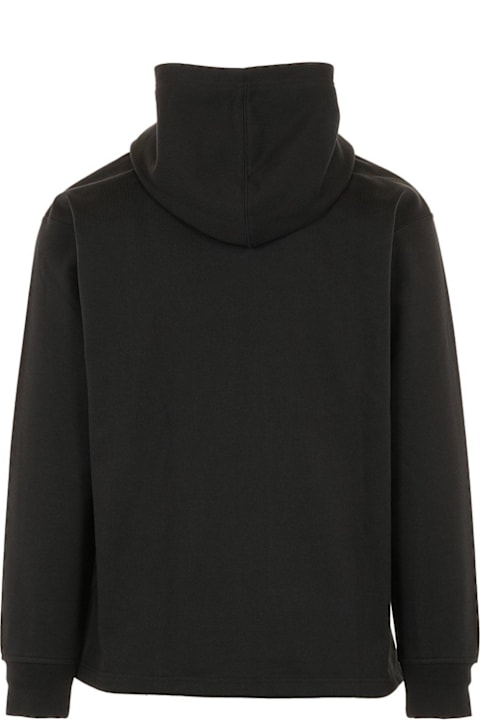 Y-3 سترات صوف وبدل رياضية لـ السيدات Y-3 Logo-printed Jersey Hoodie Fleece