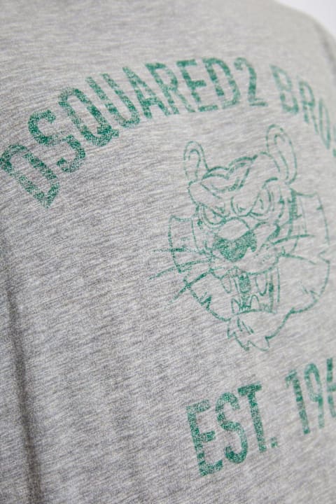 Dsquared2 Clothing for Men Dsquared2 Logo Printed Crewneck T-shirt