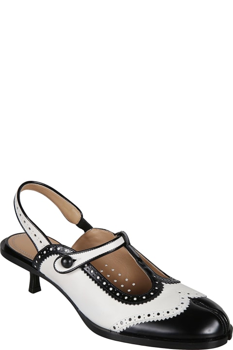 Shoes for Women Maison Margiela Bacl Strap Cleft Toe Sandals