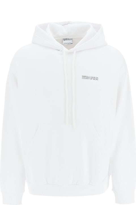 Homeware Marcelo Burlon Logo Hooded Sweatshirt