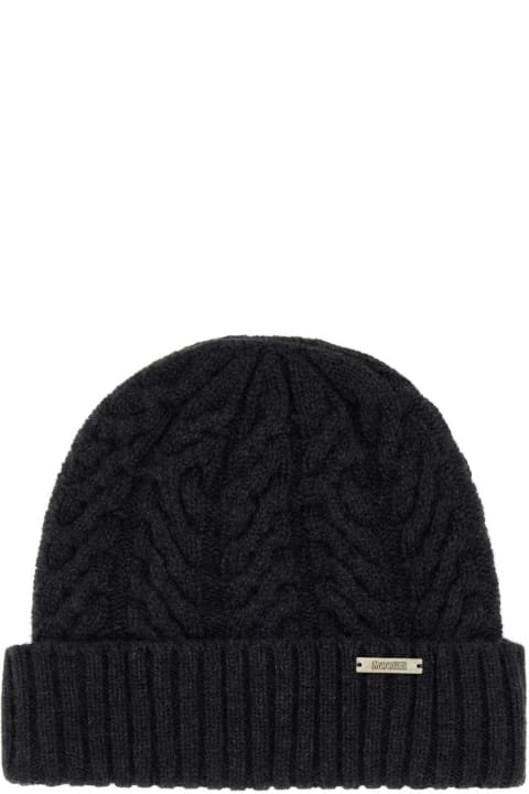 Hats for Women Moorer Charcoal Cashmere Beanie Hat