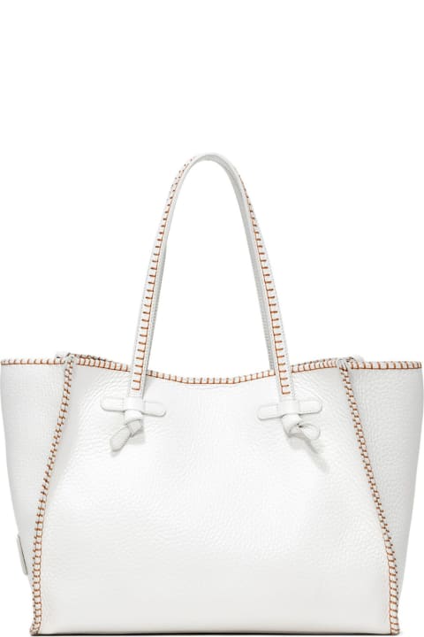 Gianni Chiarini for Women Gianni Chiarini White Soft Leather Shopping Bag