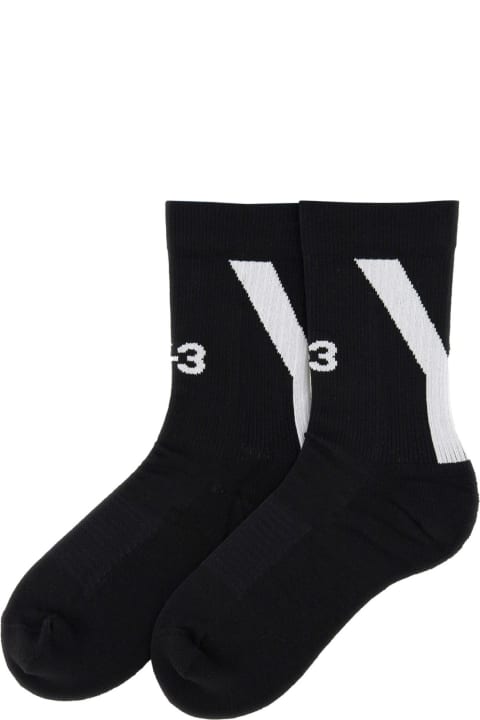 Underwear for Men Y-3 Sock With Logo Embroidery