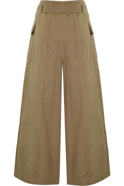 Weekend Max Mara Pants & Shorts for Women Weekend Max Mara 'pinide' Trousers In Linen And Cotton