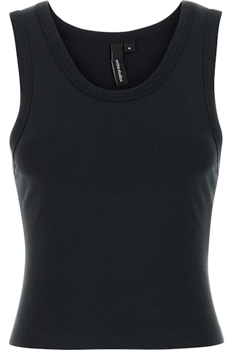 Entire Studios لـ Women Entire Studios Black Stretch Cotton Tank Top
