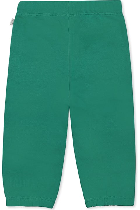 Stella McCartney Kids ملابس تحتية لـ رُضع بنات Stella McCartney Kids Green Trousers For Baby Boy With Frog