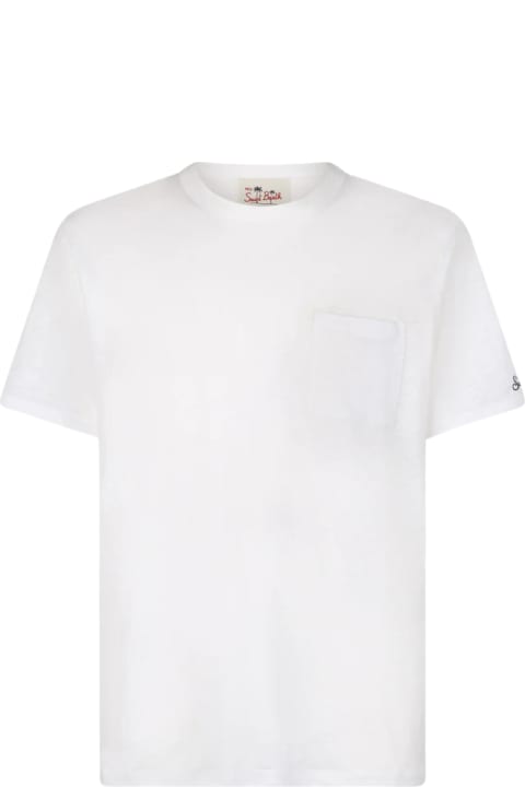 MC2 Saint Barth for Men MC2 Saint Barth Linen T-shirt With Front Pocket