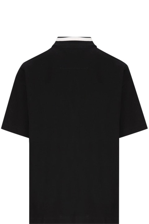 Givenchy Men Givenchy Logo Embroidered Polo Shirt