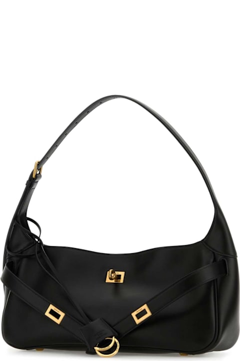 Balenciaga Black Leather Small Bel Air Shoulder Bag