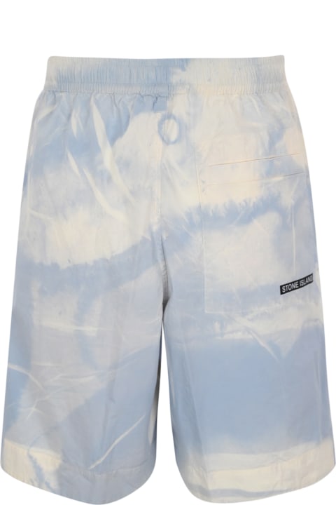 Stone Island Sale for Men Stone Island Bermuda Shorts In Stretch Cotton