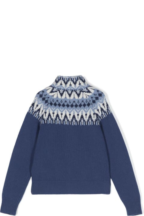 Monclerのボーイズ Moncler Moncler New Maya Sweaters Blue