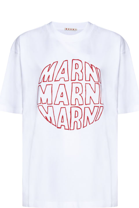 Marni Topwear for Women Marni White Cotton T-shirt