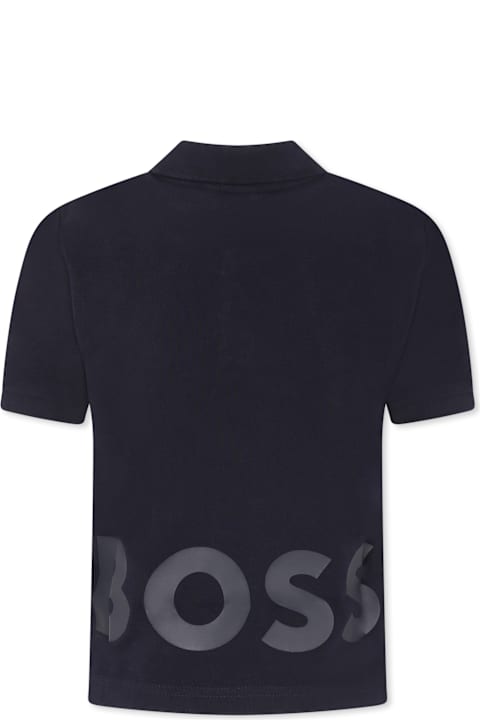 Hugo Boss T-Shirts & Polo Shirts for Women Hugo Boss Blue Polo For Boy With Logo
