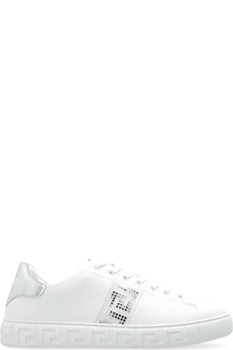 Versace Sale for Men Versace Greca-detailed Lace-up Sneakers