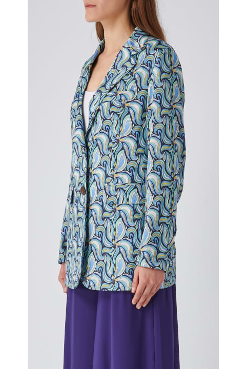 Malìparmi Coats & Jackets for Women Malìparmi Giacca Zephyr Print Blazer