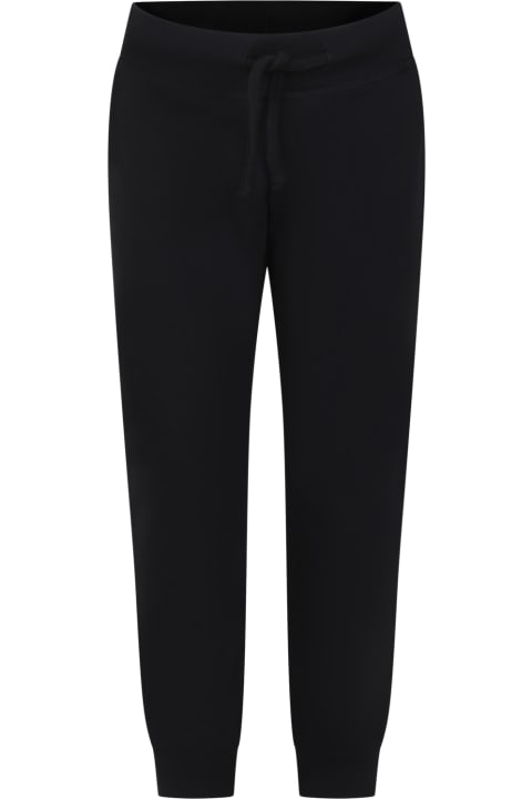 Dsquared2 for Kids Dsquared2 Black Trousers For Boy With Logo