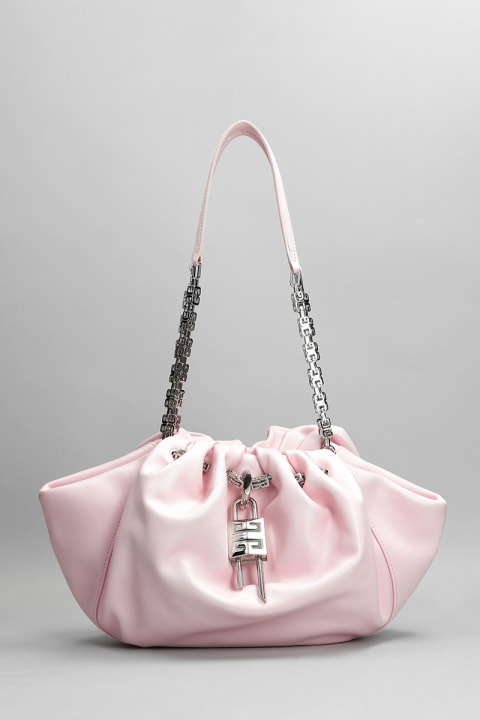 Kenny Shoulder Bag In Rose-pink Leather