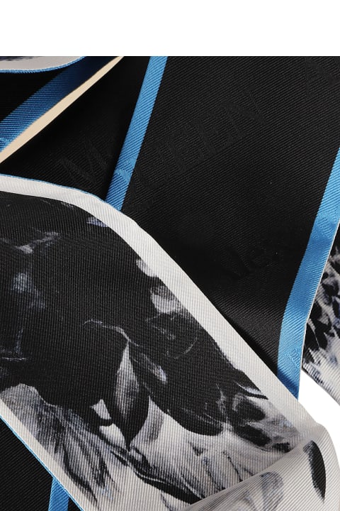 ウィメンズ Alexander McQueenのスカーフ＆ストール Alexander McQueen Rib Printed Scarf