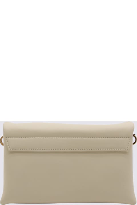 Tod's for Women Tod's White Leather Flap T Timeless Shoulder Bag