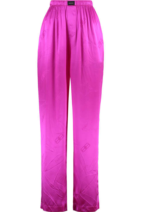 ウィメンズ Balenciagaのウェア Balenciaga Silk Pajama Pants