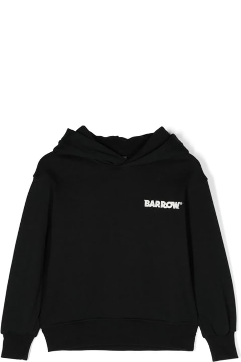Sweaters & Sweatshirts for Boys Barrow Black Hoodie With Front And Back Logo