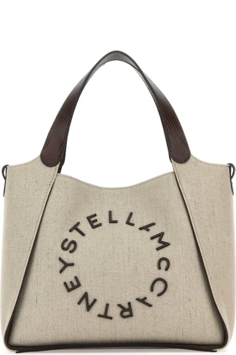 Stella McCartney Totes for Women Stella McCartney Cappuccino Canvas Crossbody Bag