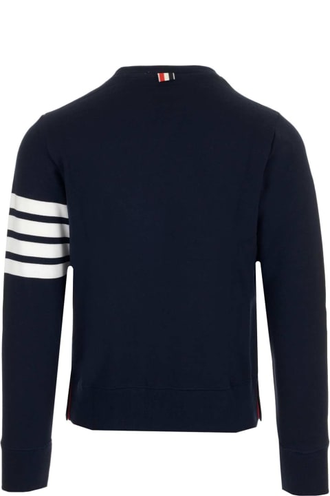 Thom Browne لـ Men Thom Browne Classic Sweatshirt In Classic Loopback W/ Engineered 4 Bar