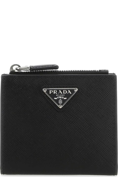 Accessories Sale for Men Prada Black Leather Wallet