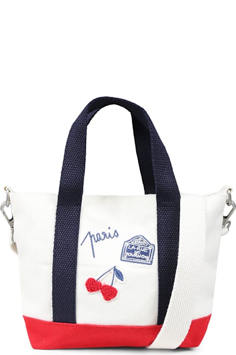 Bonpoint Accessories & Gifts for Girls Bonpoint Ivory Bag For Girl With Cherries