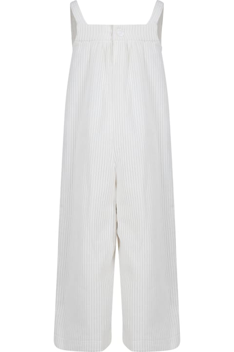 White Dungarees For Girl