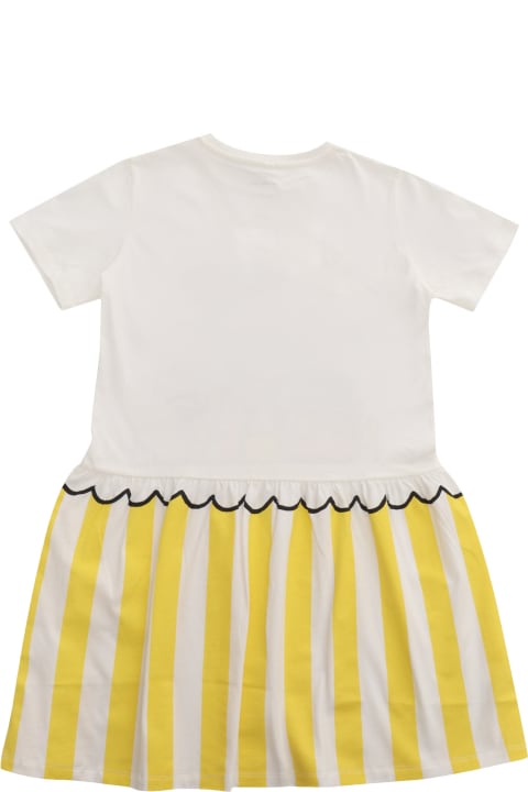 Stella McCartney Kids Stella McCartney Kids White Dress With Prints