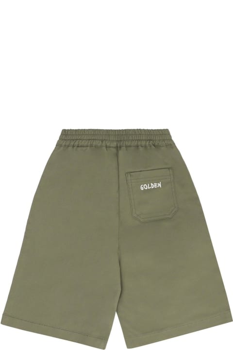 Golden Gooseのボーイズ Golden Goose Logo Embroidered Shorts