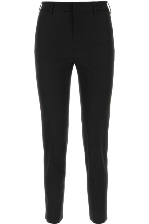 PT01 Clothing for Women PT01 Black Stretch Viscose Pant
