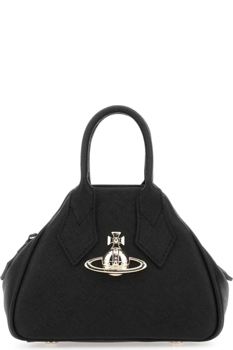 Vivienne Westwood Bags for Women Vivienne Westwood Black Synthetic Leather Mini Yasmine Handbag