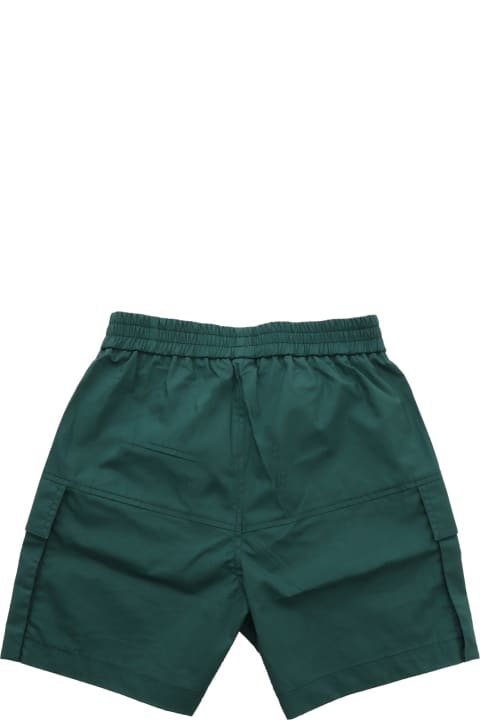 Monnalisa Bottoms for Girls Monnalisa Green Cargo Shorts