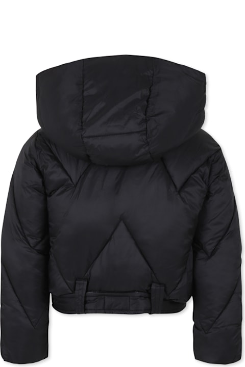 ملابس علوية لـ بنات Richmond Black Down Jacket For Girl