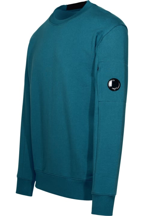 C.P. Company for Men C.P. Company 'diagonal Raised Fleece' Blue Cotton Sweatshirt