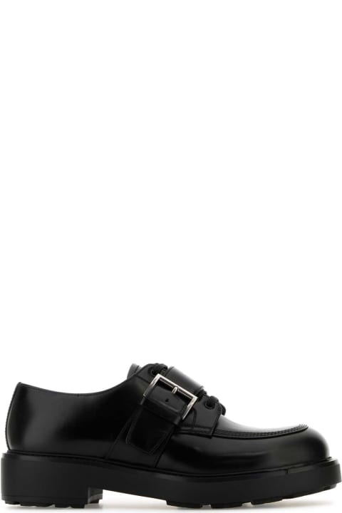 Homeware Prada Black Leather Lace-up Shoes