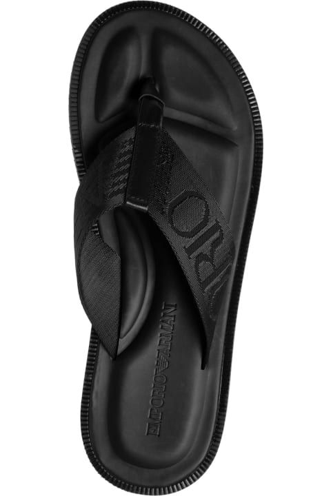 メンズ Emporio Armaniのその他各種シューズ Emporio Armani Leather Sandals