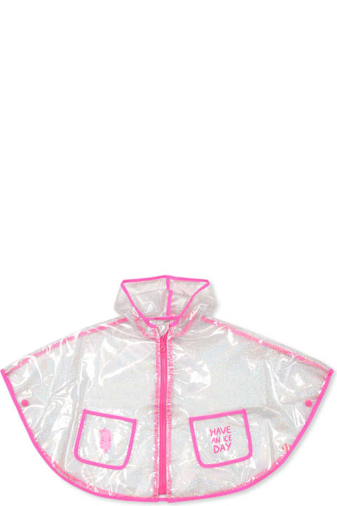 ベビーガールズのセール Billieblush Clear Raincoat For Baby Girl With Ice Cream