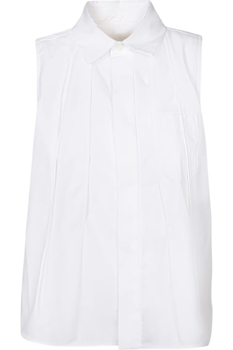 Sacai Topwear for Women Sacai Sacai Popeline White Shirt