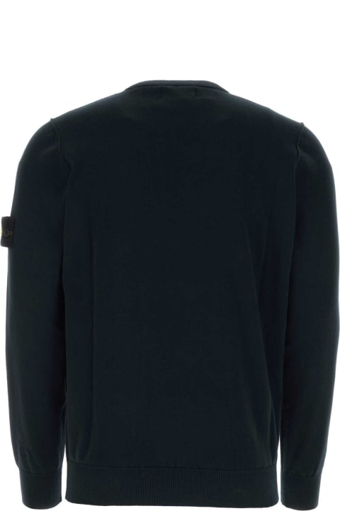 Stone Island Fleeces & Tracksuits for Men Stone Island Black Cotton Sweater