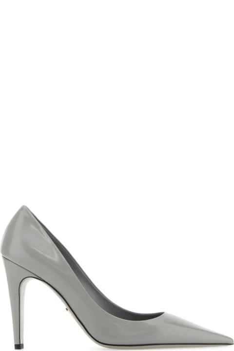 High-Heeled Shoes for Women Prada Brushed Leather Pumps