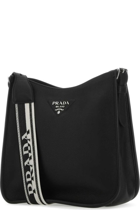 Totes for Women Prada Black Leather Crossbody Bag