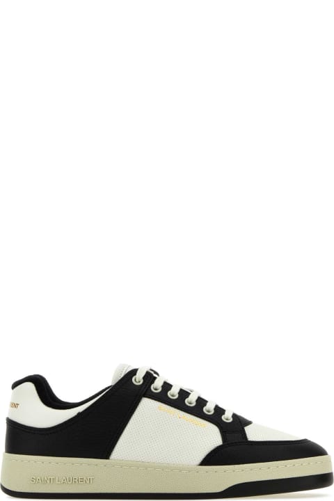 Shoes for Men Saint Laurent Two-tone Leather Sl/61 Sneakers