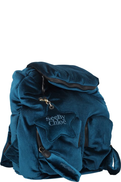 Fashion for Women See by Chloé Joy Rider Velvet Backpack