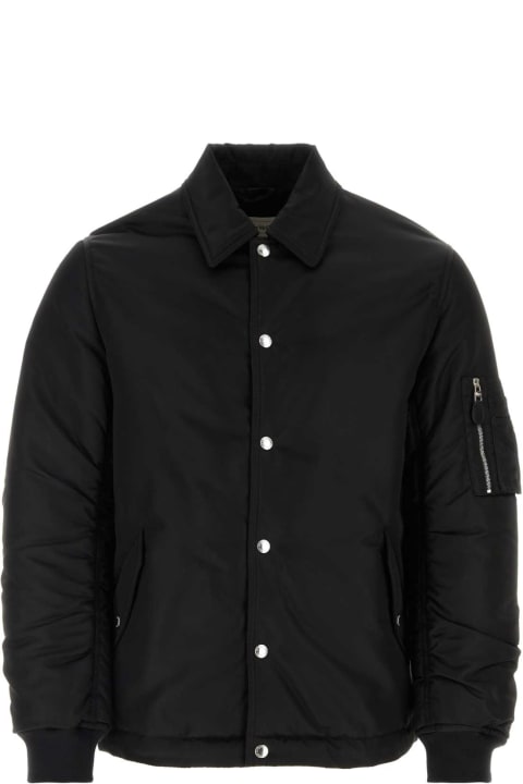 メンズ Alexander McQueenのコート＆ジャケット Alexander McQueen Black Nylon Jacket