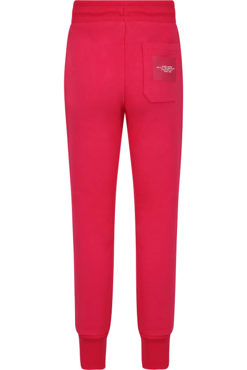 Little Marc Jacobs for Kids Little Marc Jacobs Fuchsia Trousers For Girl With Logo