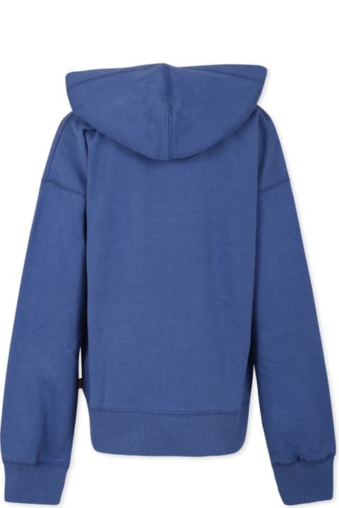 Homeware Levi's Blue Sweatshirt For Girl With Pink Logo
