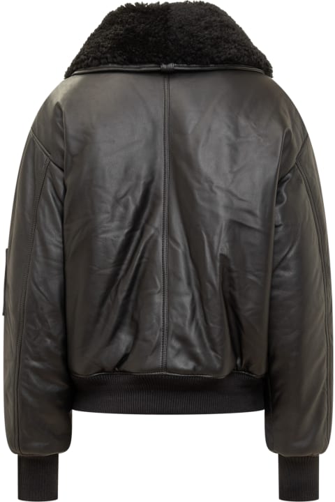 Ami Alexandre Mattiussi for Women Ami Alexandre Mattiussi Leather Jacket